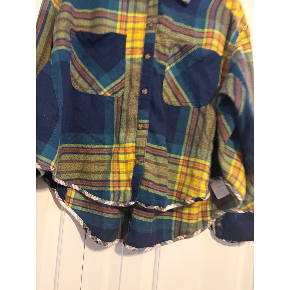 BDG Plaid Button Down Shirt Oversized Long Sleeve Casual Top Women M - Picture 4 of 8